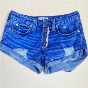 WE THE FREE • Size 24 Distressed Denim Shorts